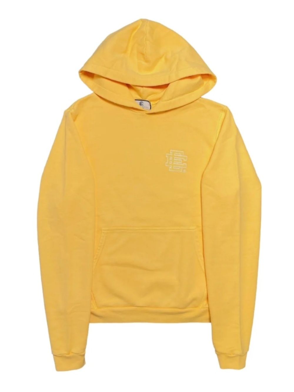 Eric Emanuel Yellow Crewneck Hoodie with Chest Logo